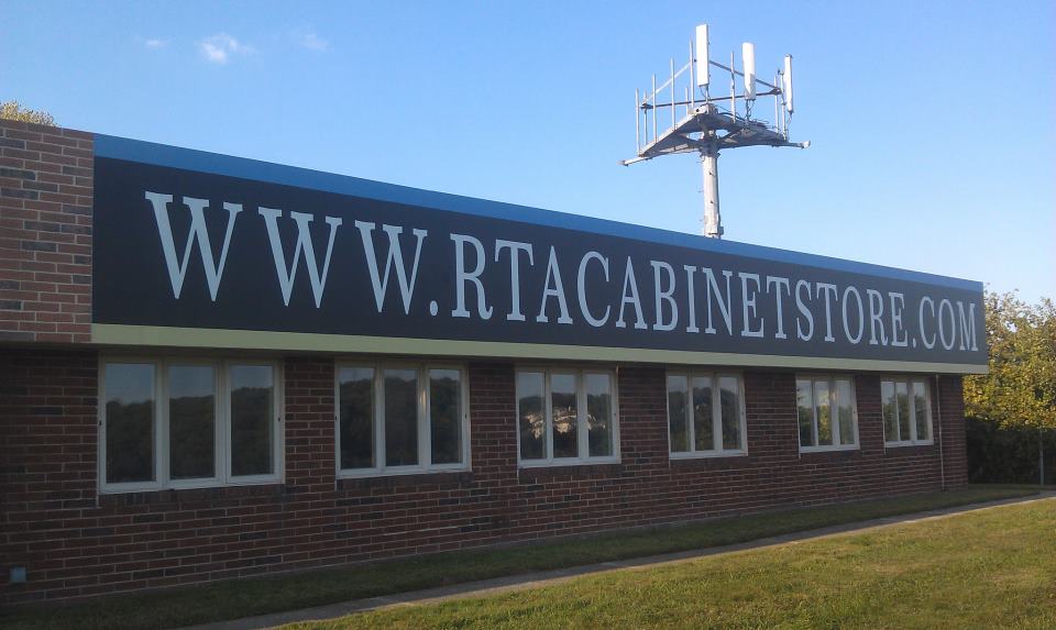 new sign for our new location- www.rtacabinetstore.com