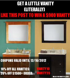 Vanity and Granite Top Giveaway