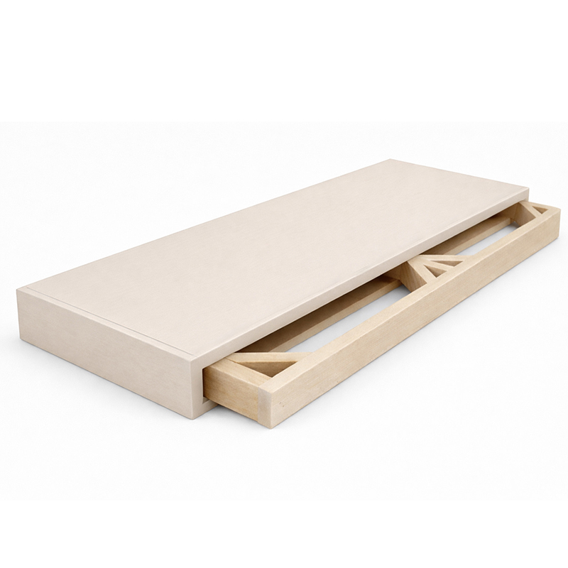 The anatomy of the floating shelves from RTA Cabinet Store.