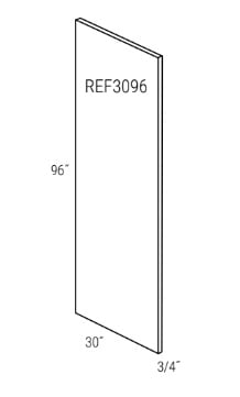 Truffle Slab 30" x 96" x 3/4" Refrigerator Panel