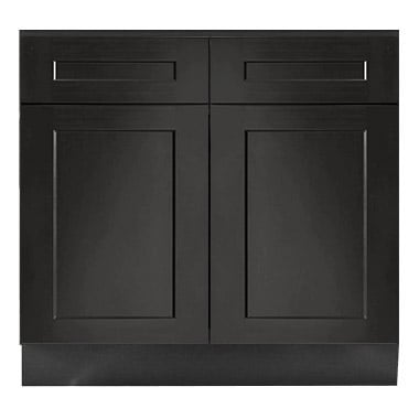 black bathroom vanity