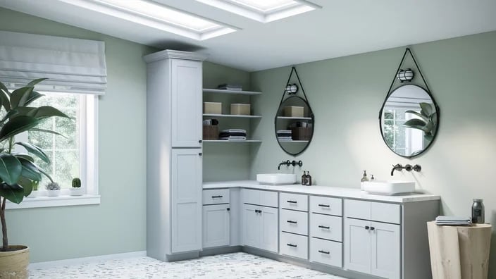 Primary Grey Bathroom Vanities